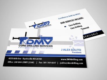 DMV- Business Card Design