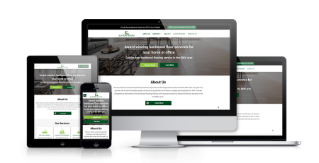 A responsive business website for Breezall Window Cleaning is displayed on a tablet, smartphone, desktop, and laptop screen, showcasing consistent design and layout across all devices in this Home Services Case Study.